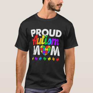 Trotse autisme moeder autisme bewustzijn acceptati t-shirt