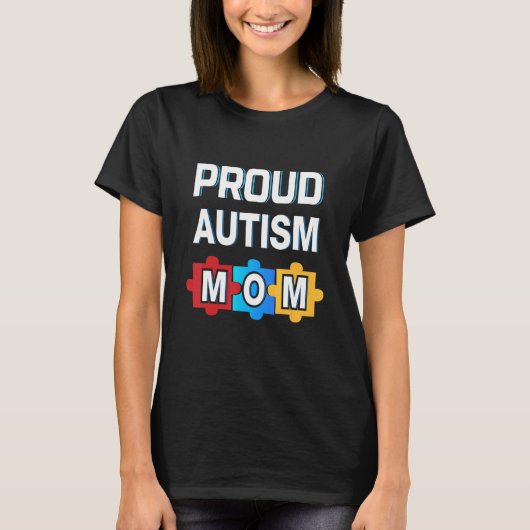 Trotse autisme-moeder essentieel t-shirt (Voorkant)