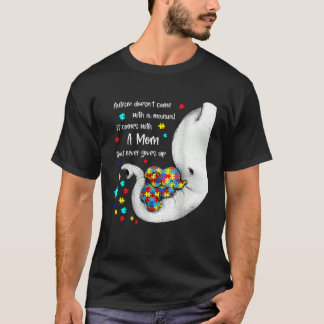 Trotse Autisme Moeder Olifant Puzzelstuk Autisme B T-shirt