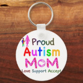 Trotse Autisme Moeder Sleutelhanger (Voorkant)