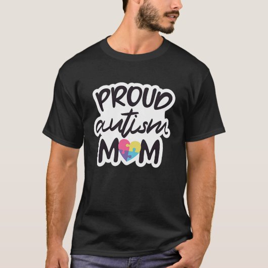 Trotse autisme moeder t-shirt (Voorkant)