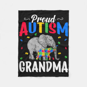 Trotse autisme-oma - autistische olifant-autisme b fleece deken