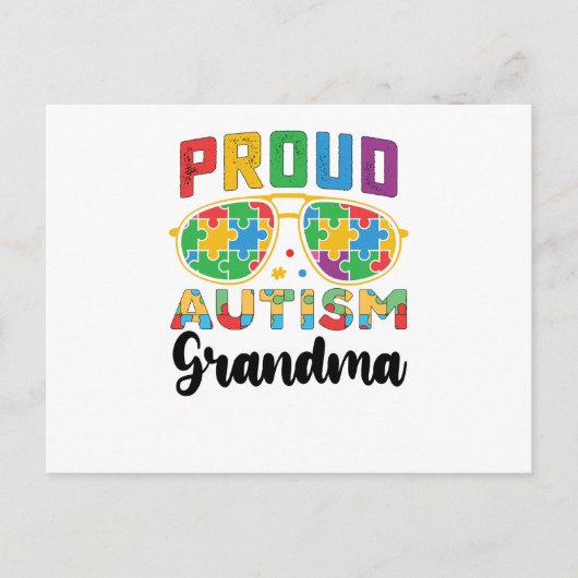 Trotse autisme oma bewustzijn briefkaart (Voorkant)