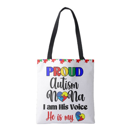 Trotse autisme-oma boodschappentas tote bag