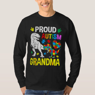 Trotse autisme-oma grote dinosaurus Rex autisme ki T-shirt