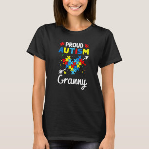Trotse autisme oma liefde steun accepteren hart t-shirt