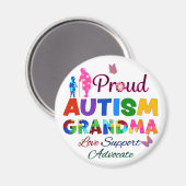 Trotse autisme-oma magneet (Voorkant / Achterkant)