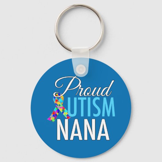 Trotse autisme-oma sleutelhanger (Voorkant)