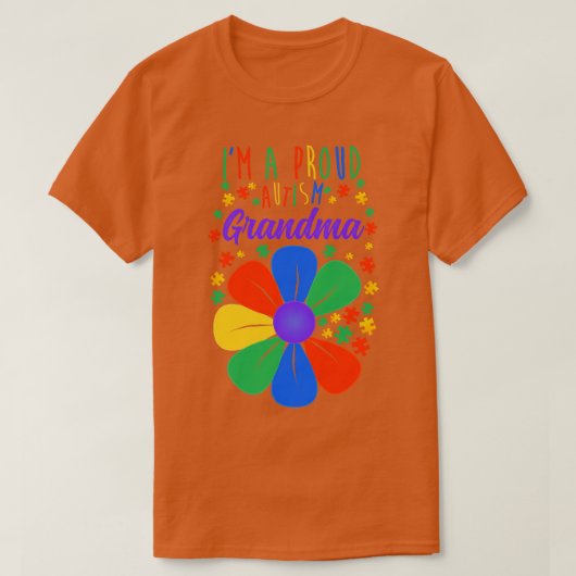 trotse autisme oma Sunflower T-shirt (Design voorkant)