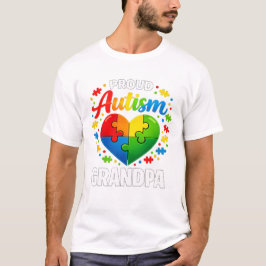Trotse autisme opa Autisme bewustzijn Opa  T-shirt