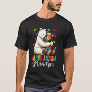 Trotse autisme opa beer autisme bewustzijn zoon do t-shirt