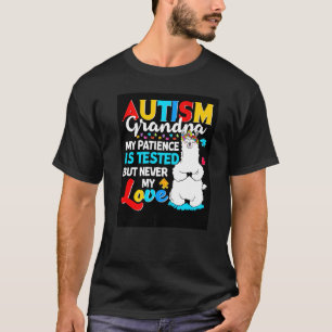 Trotse autisme opa lama puzzel autisme bewustzijn t-shirt