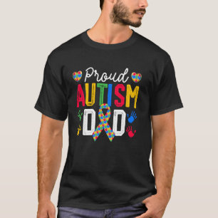 Trotse autisme papa Autisme bewustwordingsdag Auti T-shirt