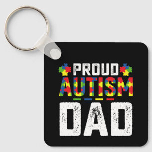 Trotse autisme papa bewustzijn autistische familie sleutelhanger