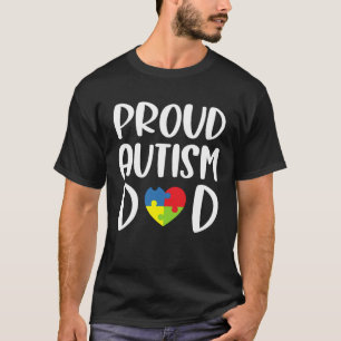 Trotse autisme papa Mannen autisme bewustzijn maa T-shirt