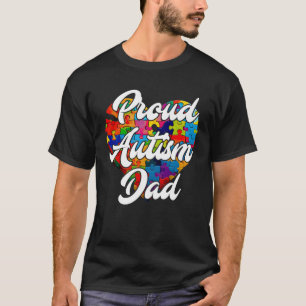 Trotse autisme papa van autistisch kind Autist T-shirt