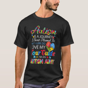Trotse autisme tante hart puzzel autisme bewustzij t-shirt