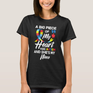 Trotse autisme tante oom autistische nicht autisme t-shirt