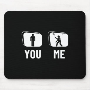 Trotse Badminton Player Mannen Shuttle Funny Badmi Muismat