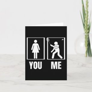 Trotse Badminton Speler Vrouwen Shuttle Funny Badm Kaart