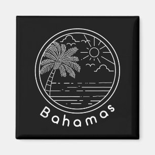 Trotse Bahama's Bahamiaanse Vlag Cadeau Ontwerp Id Magneet