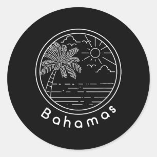 Trotse Bahama's Bahamiaanse Vlag Cadeau Ontwerp Id Ronde Sticker