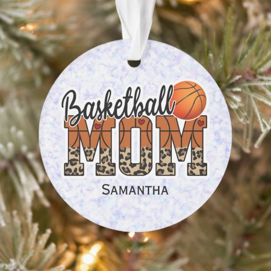 Trotse basketbal moeder - Court-Side Champion Ornament (Boom)