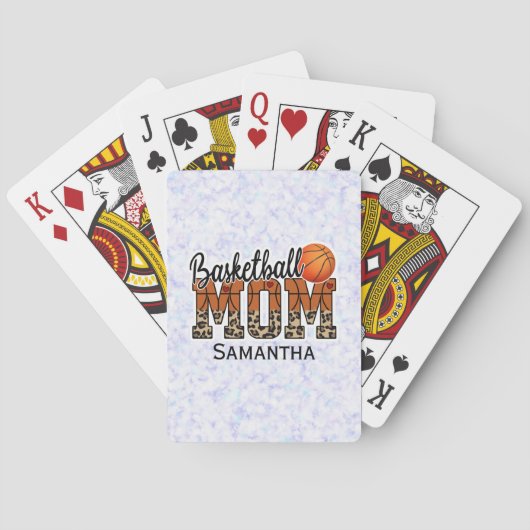 Trotse basketbal moeder - Court-Side Champion Pokerkaarten (Achterkant)