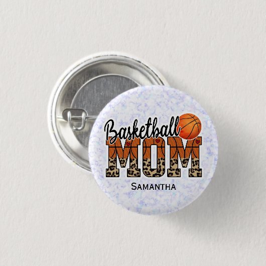 Trotse basketbal moeder - Court-Side Champion Ronde Button 3,2 Cm (Voorkant /achterkant)