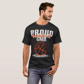 Trotse basketbal oma basketbalspeler t-shirt (Voorkant volledig)