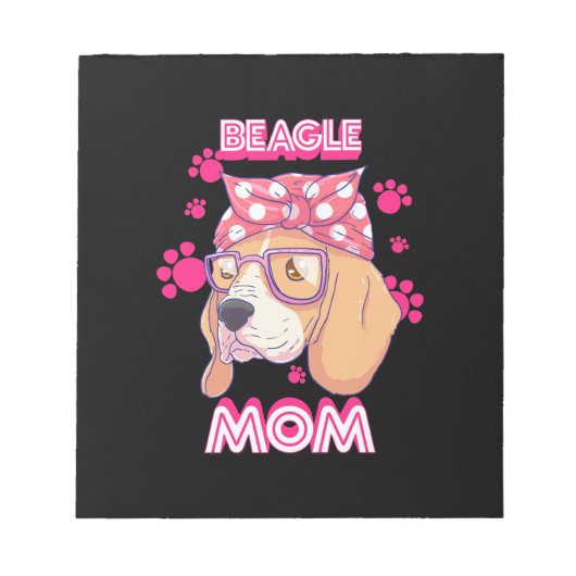 Trotse Beagle Hond Moeder Notitieblok (Voorkant)