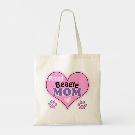 Trotse Beagle Moeder Tote Bag (Achterkant)