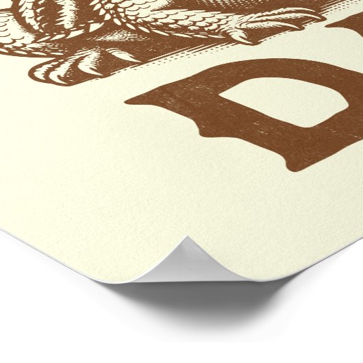 Trotse Bearded Dragon Dad Reptile Lover Poster (Hoek)