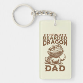 Trotse Bearded Dragon Dad Reptile Lover Sleutelhanger