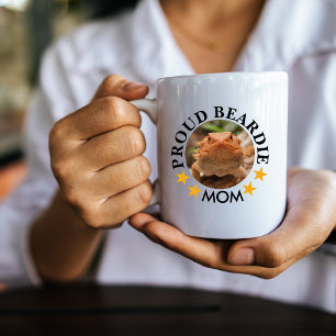 Trotse Beardie Mom Custom Pet Foto Koffiemok