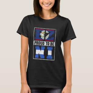 Trotse Belizean Nicaraguaanse mix Belize en Nicara T-shirt