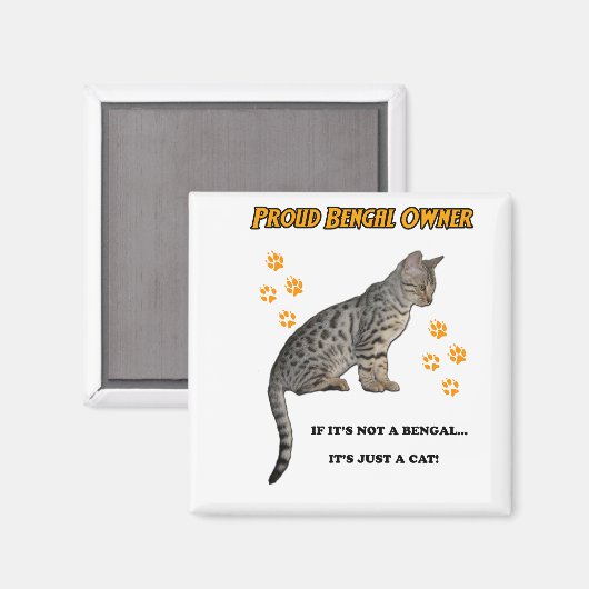 Trotse Bengaalse Eigenaar Magnet (Voorkant / Achterkant)