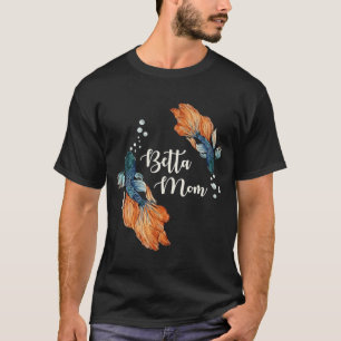 Trotse Betta Moeder Siamese Krijgsvis Aquarel T-shirt