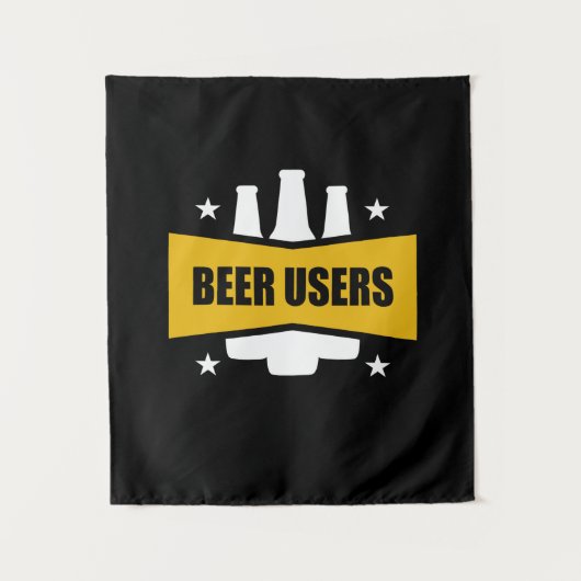 Trotse biergebruikers wandkleed (Voorkant)