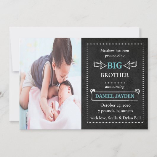 Trotse Big Brother heeft geboorteaankondiging gepr Kaart (Voorkant)