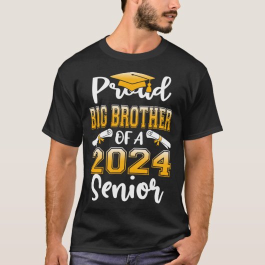 Trotse Big Brother van een senior Afstuderen uit 2 T-shirt (Voorkant)