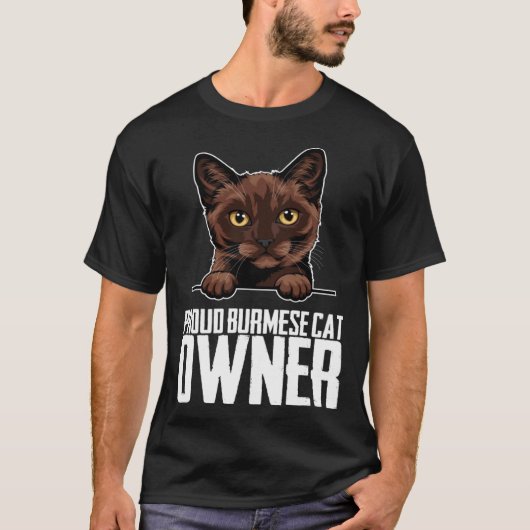 Trotse Birmese kat eigenaar 1 T-shirt (Voorkant)