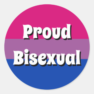 Trotse Biseksuele Vlag Stickers