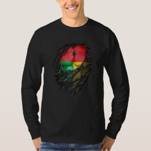 Trotse Bissau-Guinese wortels Gescheurd Guinea-Bis T-shirt