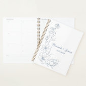 Trotse Blauwe Bloesem Huwelijksplanner Planner (Display)