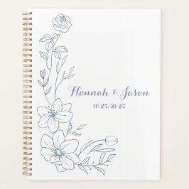 Trotse Blauwe Bloesem Huwelijksplanner Planner