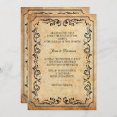 Trotse bloem bruiloft uitnodiging (Voorkant / Achterkant)