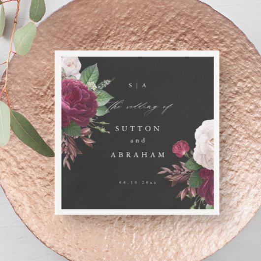 Trotse Bloemen Bruiloft Servet