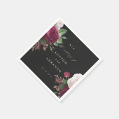 Trotse Bloemen Bruiloft Servet (Hoek)