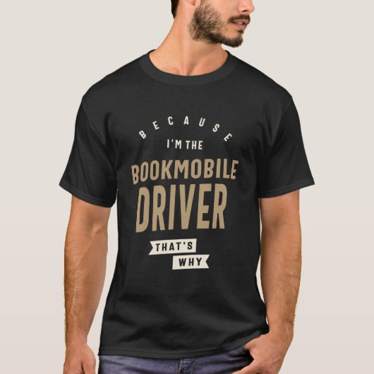 Trotse Boekmobiel Driver T-shirt (Voorkant)